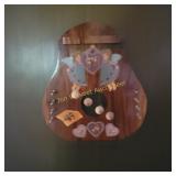 Wood door harp chime
