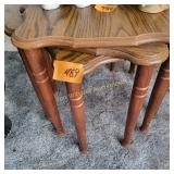 Vtg set of wood nesting tables