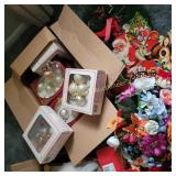 Christmas and flower decorations