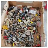 Assortment of fasteners, Electrical pieces