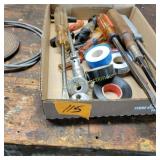 Long screw drivers, tape