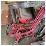 Cast ends for a bench