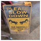 Squirrel sign