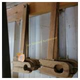 6 wood primitive clamps