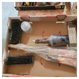 Wire Brushes, ruler, Bottle, Grill Basket