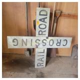 Railroad crossing sign