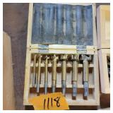 7 Piece  wood boring drill bit set