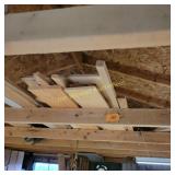 Assortment of wood in the rafters(must take down)