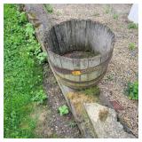 Half flower pot barrel