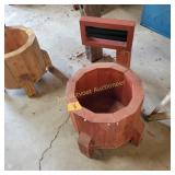 Handmade washing machine planter
