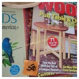 Magazines and bird book