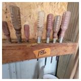Wood handle screw drivers