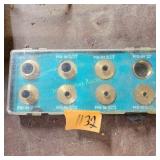 Router template guide bushing set