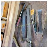 Tools, files, crow bars