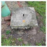 Ornate cement piece, bring help to move