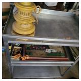 Stainless cart  no contents