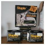 Stapler and staples