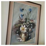 Artist Gerdini Oil painting of wildflowers