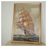 Artist R. Longanesi Italian maritime know for oil