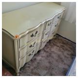 French Provincial  dresser and wall mirror