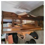 Heart cut out wall shelf
