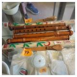 Group of folk flutes