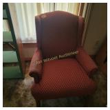 Wing back sitting chair