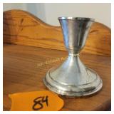 B-I sterling weighted candle holder