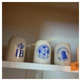 German beer steins