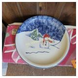 Snowman dinnerware