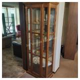 Square light up china cabinet