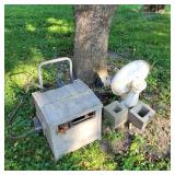 hose box, bird bath