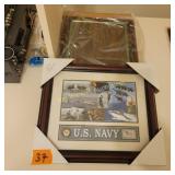 U.S. Navy Plaque, frame