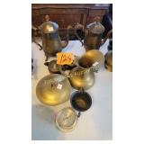 Brass Pots, Vases, Lantern, Pitcher