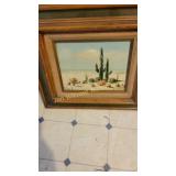 2 Scenic Pictures and frame