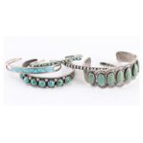 Lot of 5 Sterling Cuffs.