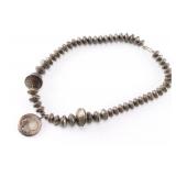 Handmade Navajo Coin Necklace.