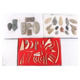 Lot of Native American Tools & Points.