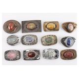 Lot of 12 Belt Buckles.