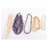 7 Miscellaneous Beaded Necklaces.