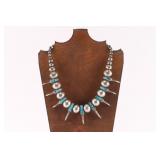 Navajo Sterling Bear Claw Necklace