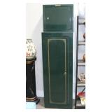 Two Green Storage Lockers.