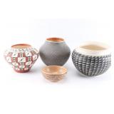 Lot of 4 Indian Pots
