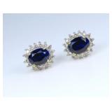 Elegant Created Blue Sapphire