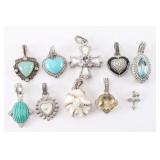 Lot of 10 Judith Ripka Pendants.