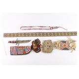 Lot of 6 Native Beaded Items.