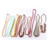 Lot of 9 Beaded Necklaces.