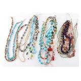 Large Lot of Beaded Necklaces.