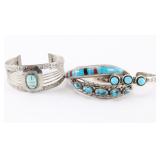 Lot of Four Silver Cuffs.