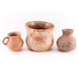 Lot of 3 Southwest Pots.